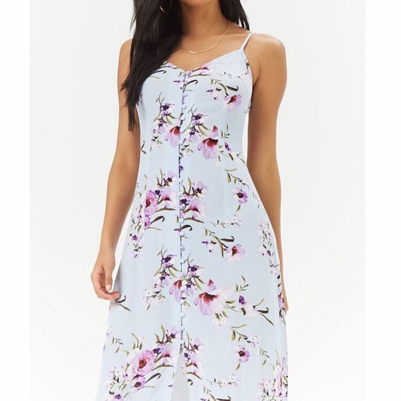 Forever 21 Dresses & Skirts - Forever 21 Floral Lilac Maxi Dress